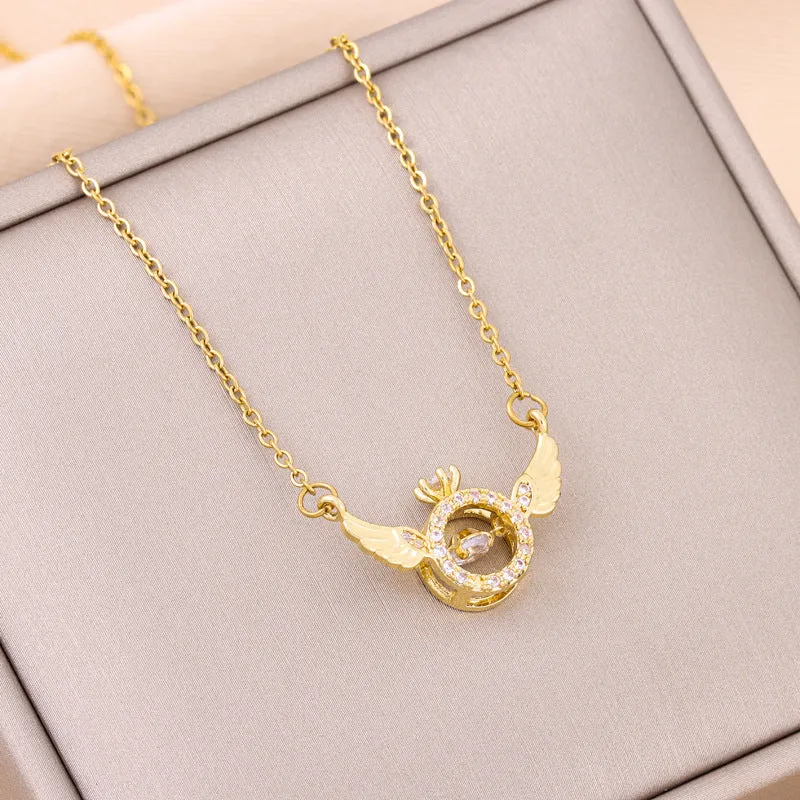 Wholesale Flexible Wing Titanium Steel Necklaces light_wish_jewels