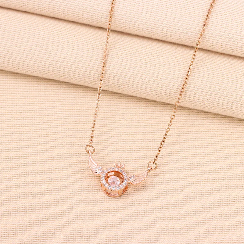 Wholesale Flexible Wing Titanium Steel Necklaces