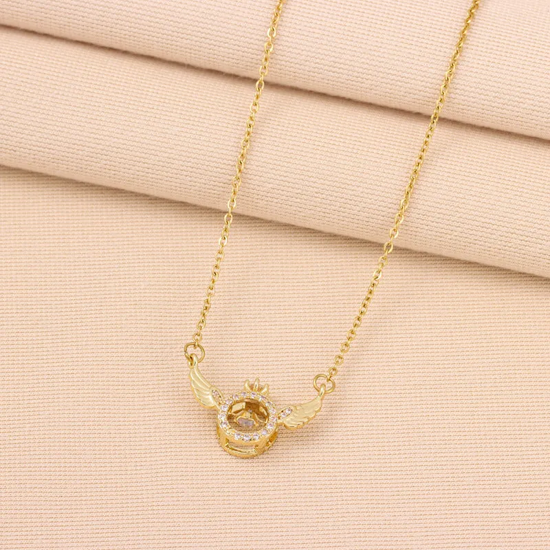 Wholesale Flexible Wing Titanium Steel Necklaces