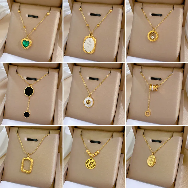 Wholesale Geometric Animal Personalized 18k Gold Plated Clavicle Chain