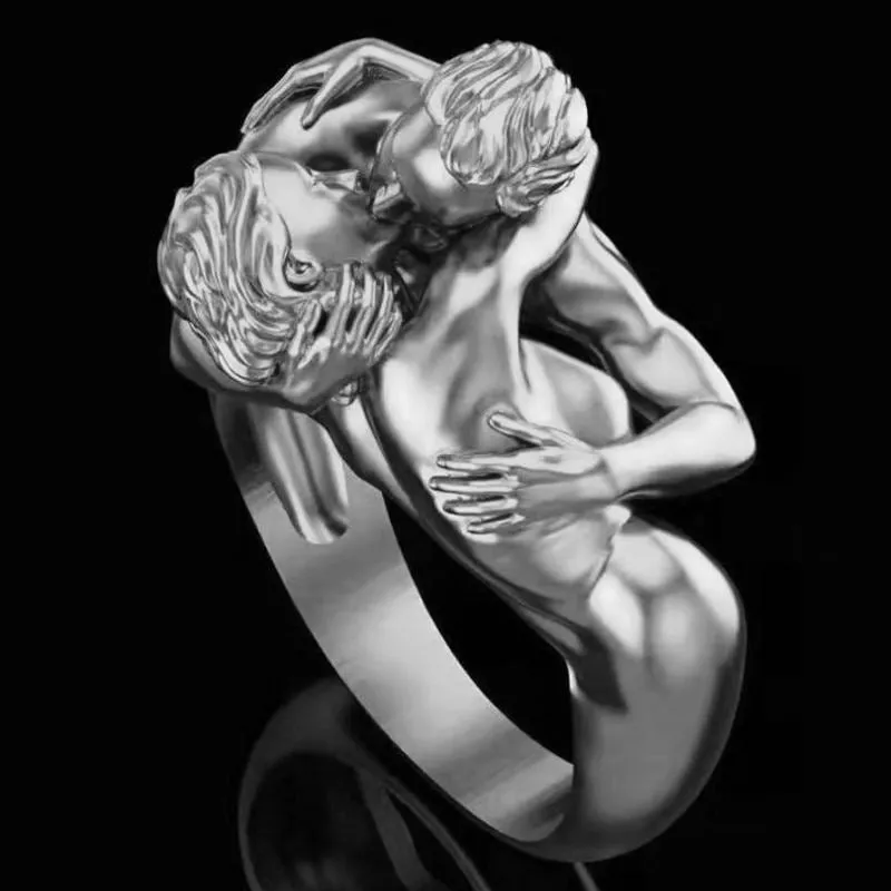 Wholesale Gold Male Female Love Art Rings