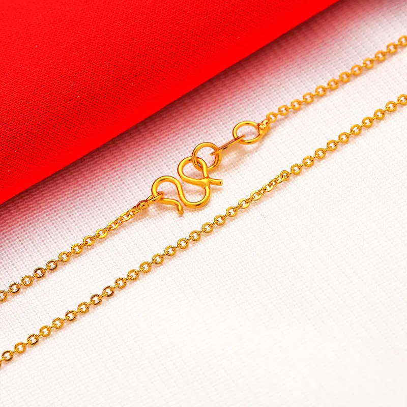 Wholesale Gold-plated water wave snake bone necklace box necklace
