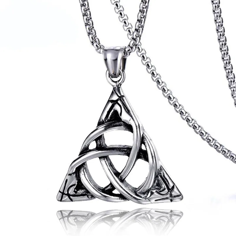 Wholesale Jewelry Stainless Steel Boho Style Skull Pendant Necklace
