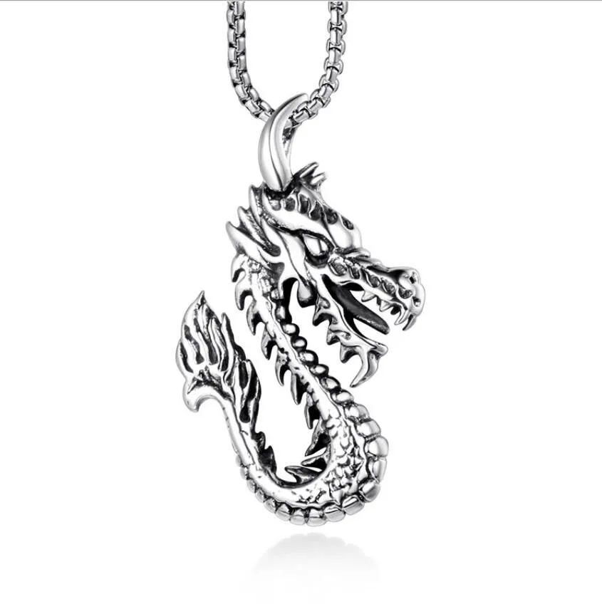 Wholesale Jewelry Stainless Steel Boho Style Skull Pendant Necklace
