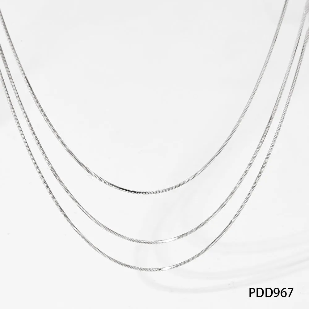 Wholesale Minimalist Wind Round Snake Stainless Steel Necklace