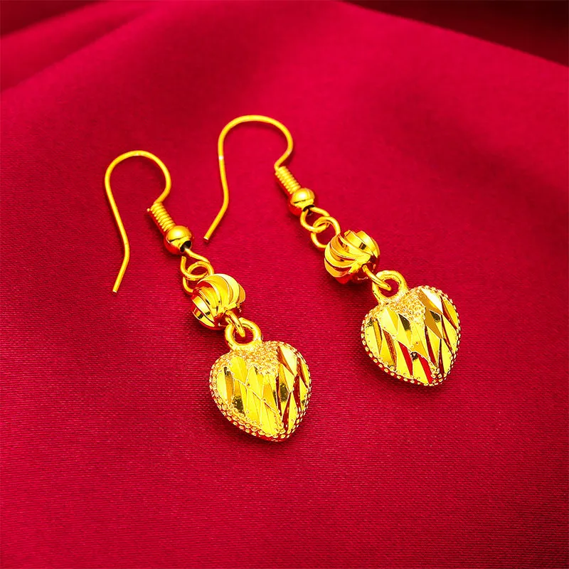 Wholesale  new ladies love earrings Vietnam sand gold women tassel earrings light_wish_jewels