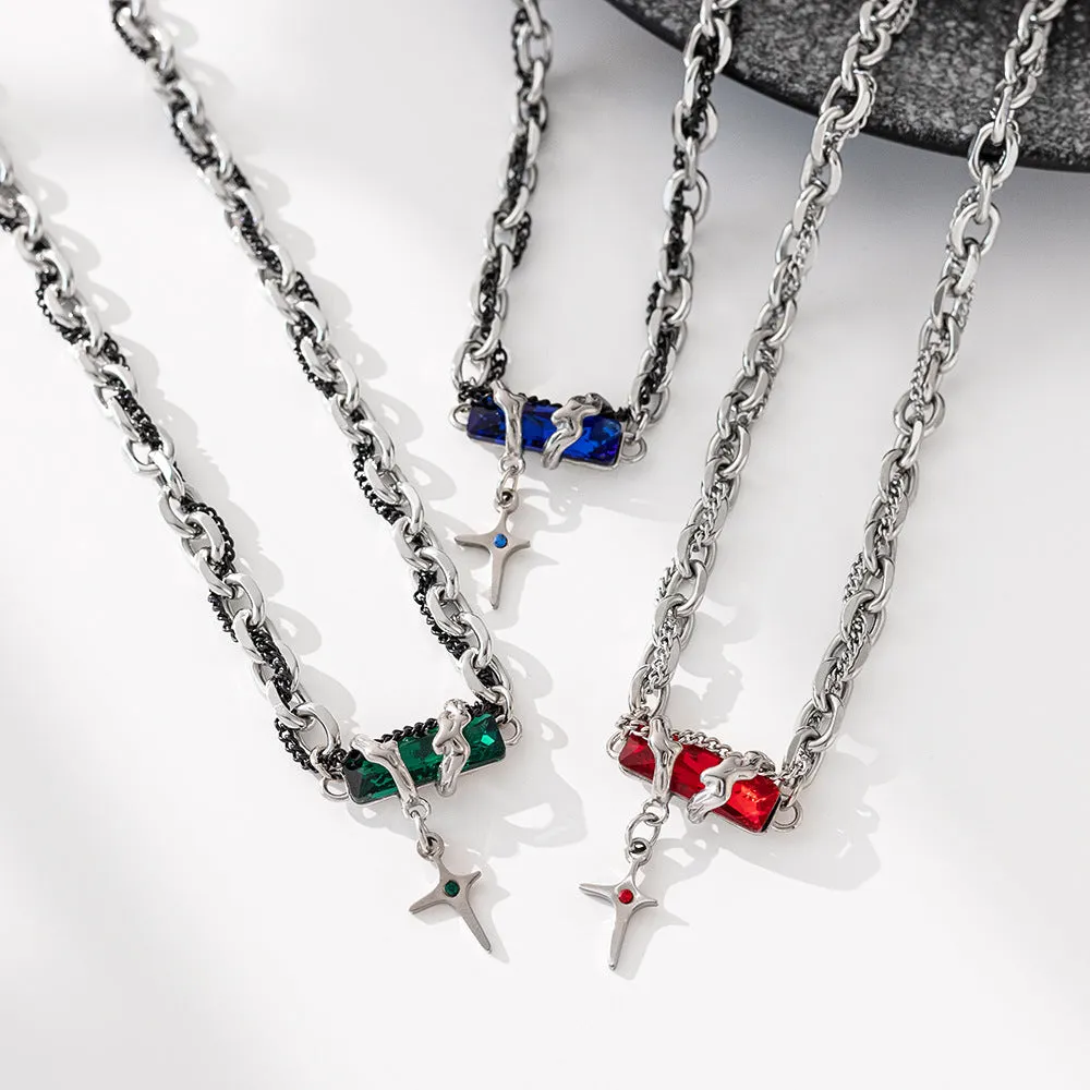 Wholesale Non-fading Hip-hop Minimalist Titanium Clavicle Chain