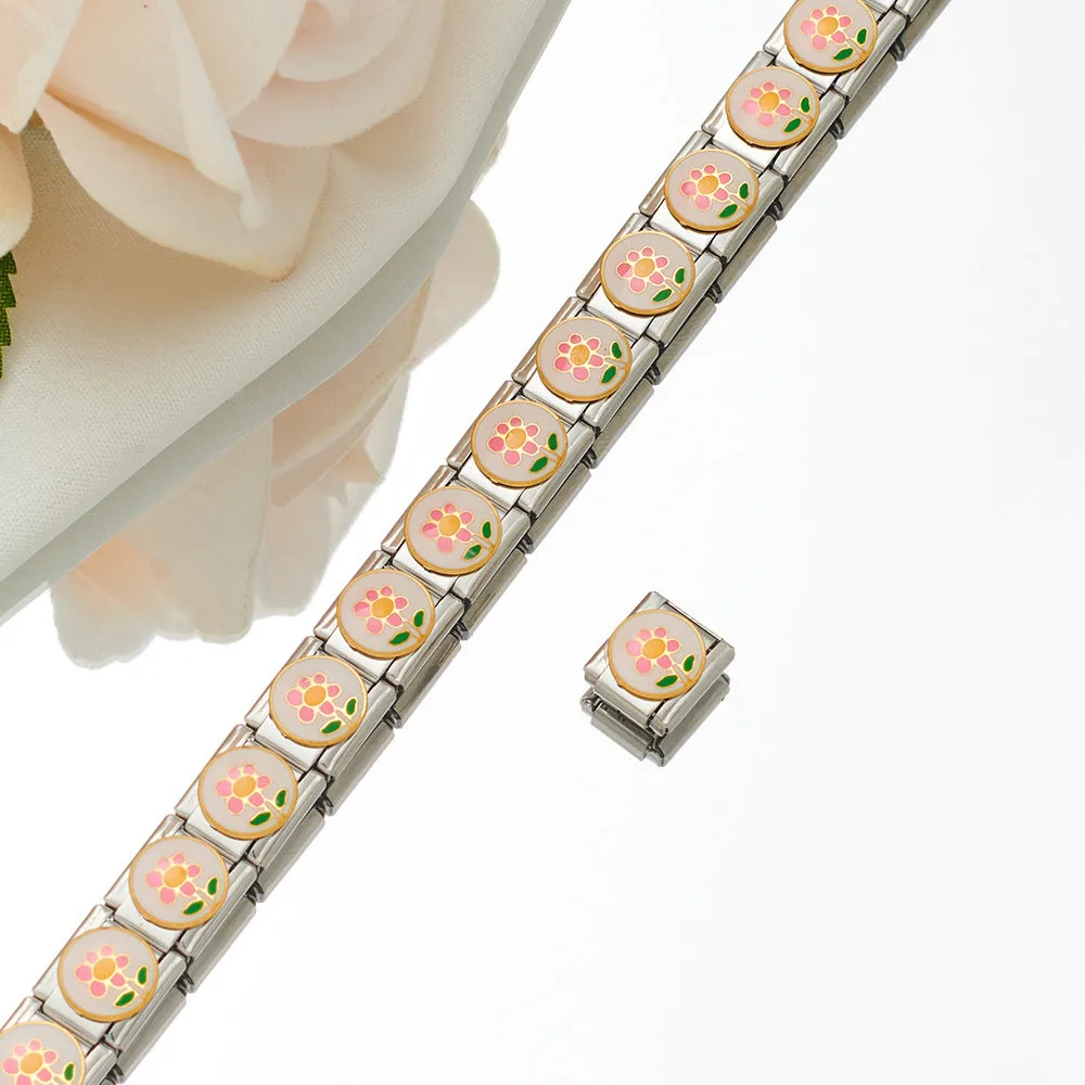 Wholesale Personalized Hand-stitched DIY Pattern Stainless Steel Combination Bracelet