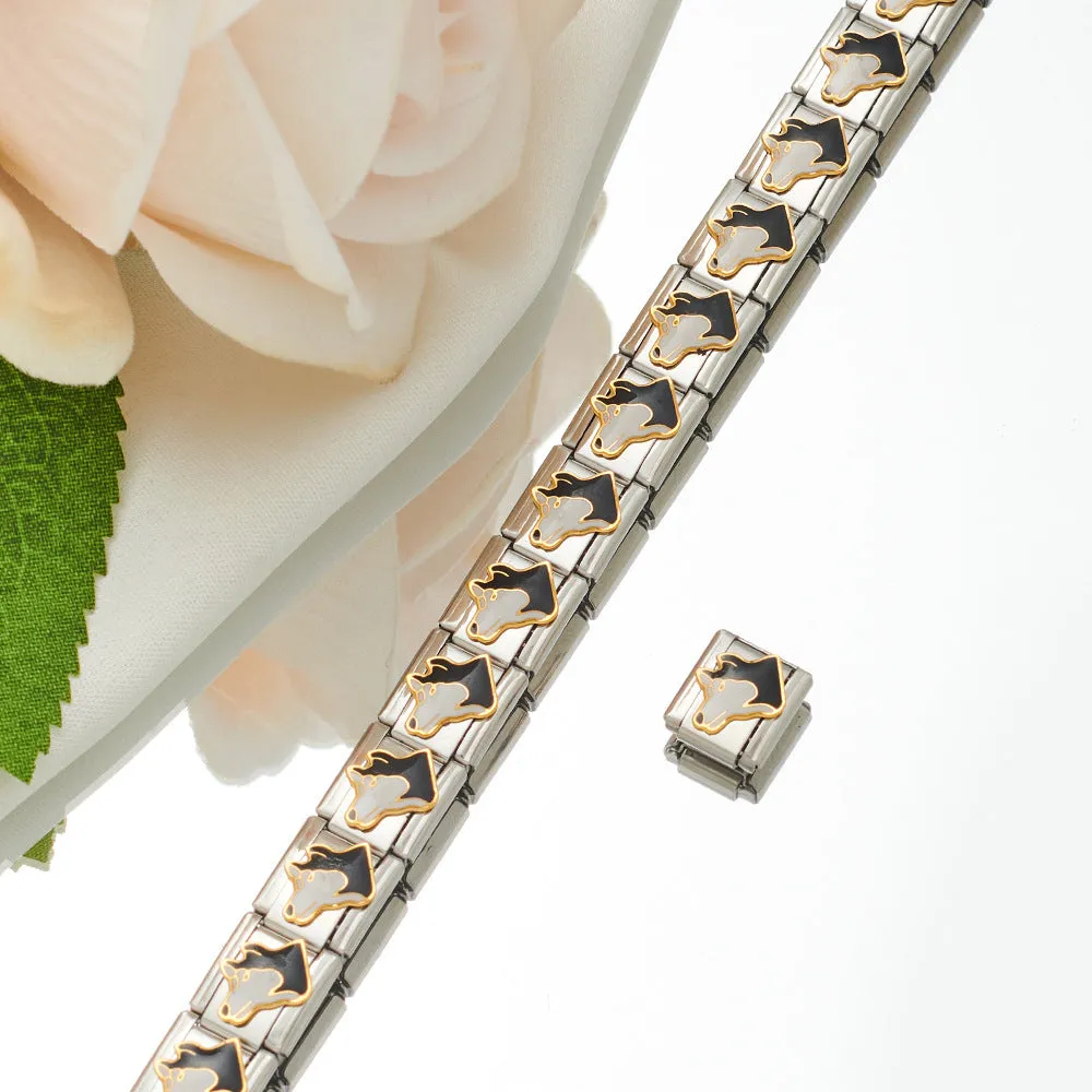 Wholesale Personalized Hand-stitched DIY Pattern Stainless Steel Combination Bracelet