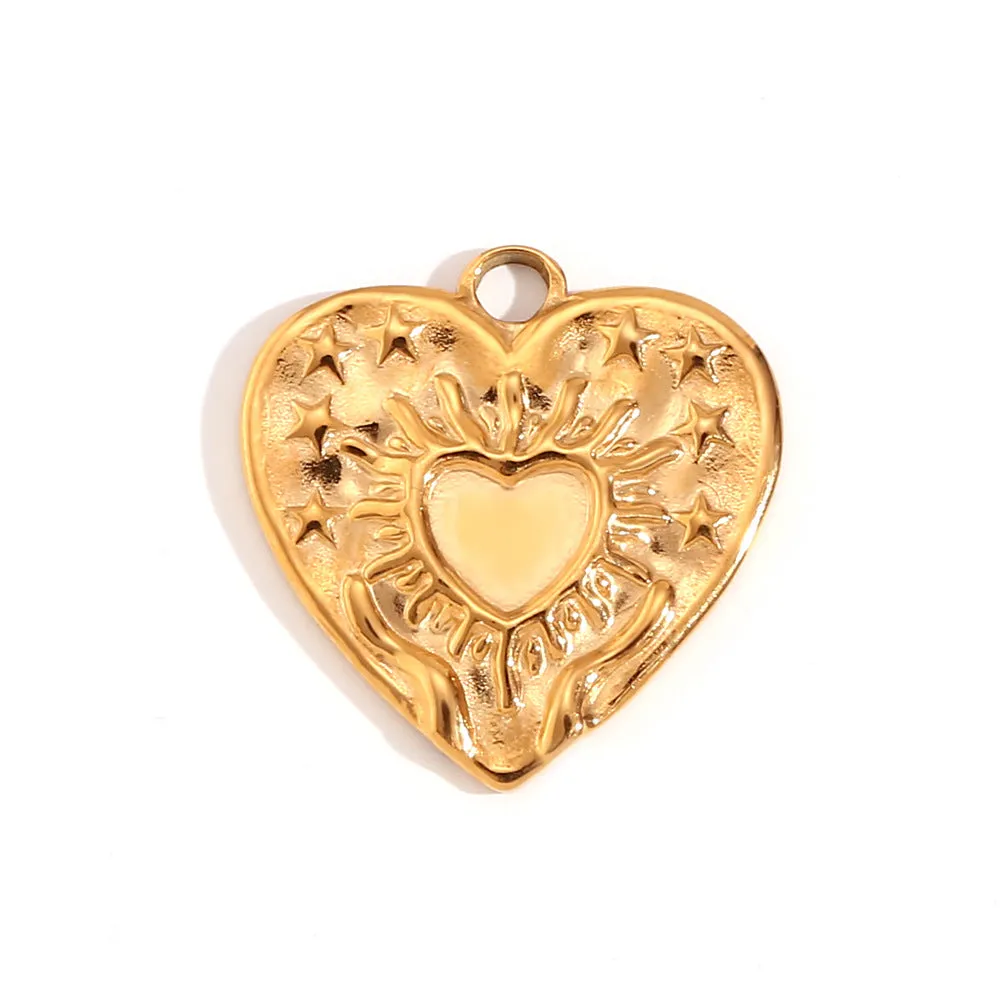 Wholesale Retro Geometric Stainless Steel 18K Gold Plated DIY Jewelry Accessories