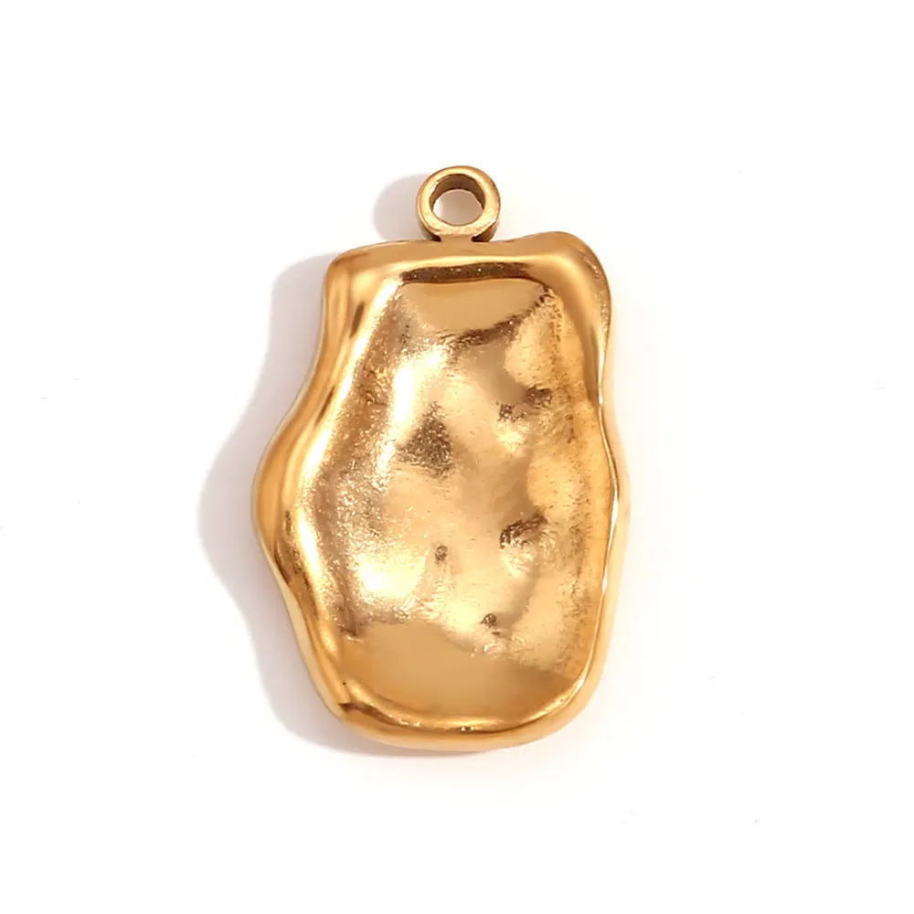 Wholesale Retro Geometric Stainless Steel 18K Gold Plated DIY Jewelry Accessories