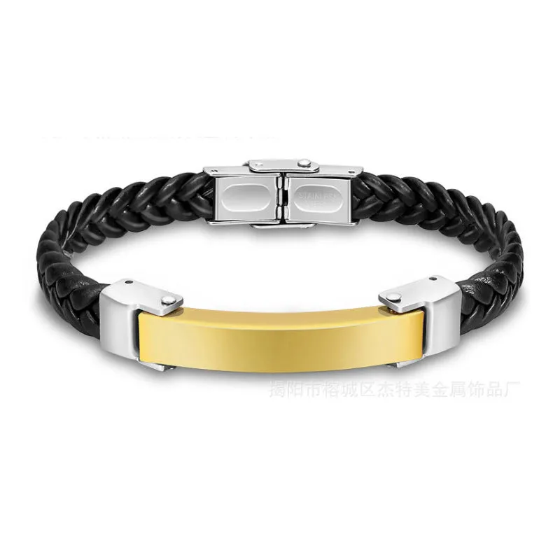 Wholesale Silicone Bracelet Microfiber Titanium Steel Gold-plated Rose Bracelet light_wish_jewels