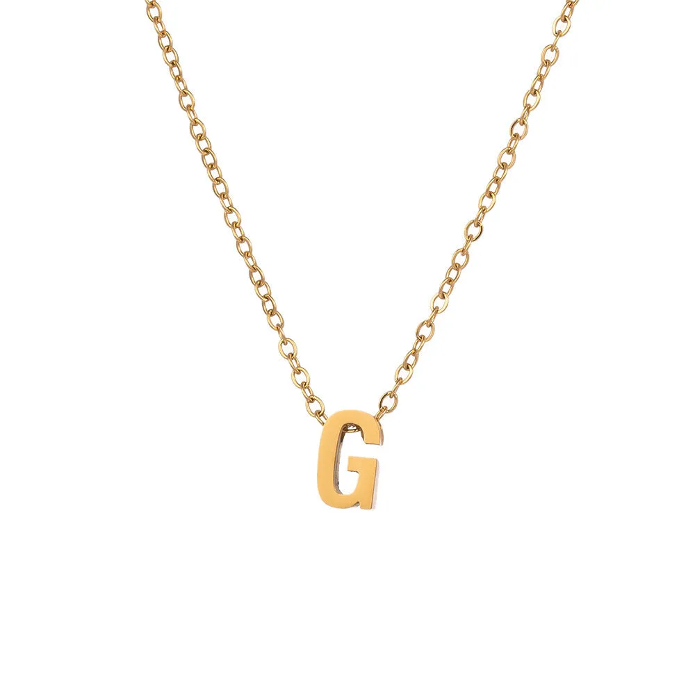 Wholesale Simple and Color Preserving Titanium Steel Women's Versatile Niche High End Exquisite Light Luxury Versatile Simple Necklace