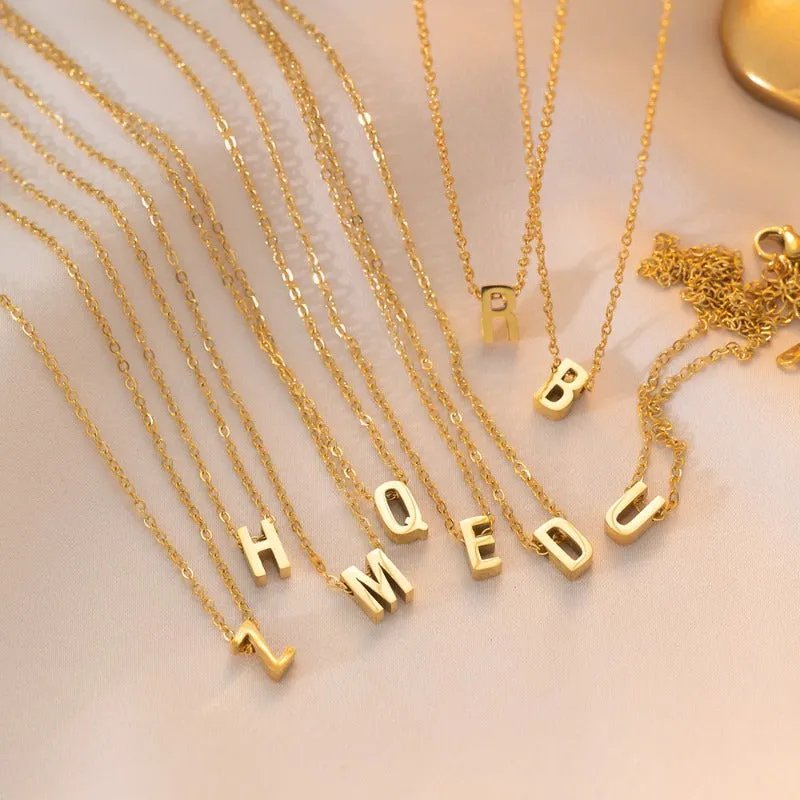Wholesale Simple and Color Preserving Titanium Steel Women's Versatile Niche High End Exquisite Light Luxury Versatile Simple Necklace