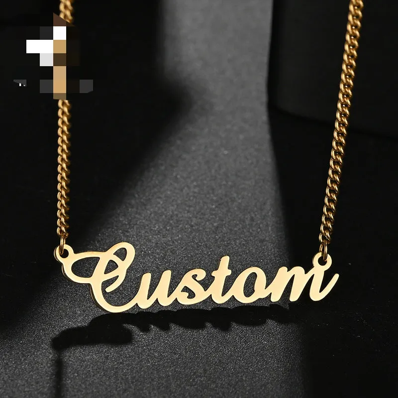 Wholesale Simple Ladies Stainless Steel Necklace