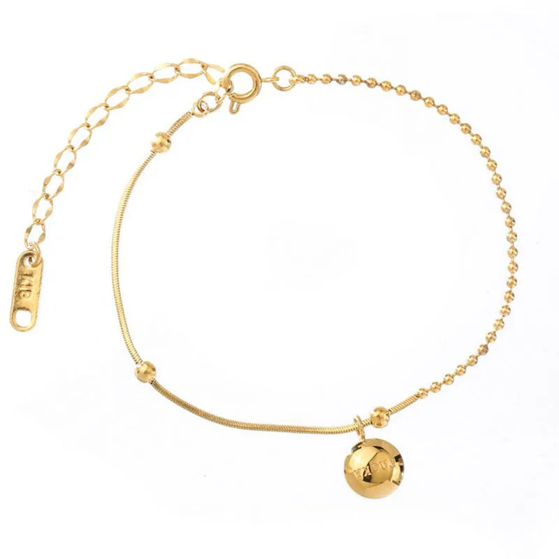 Wholesale Simple Lucky Bean Titanium Steel Bracelet