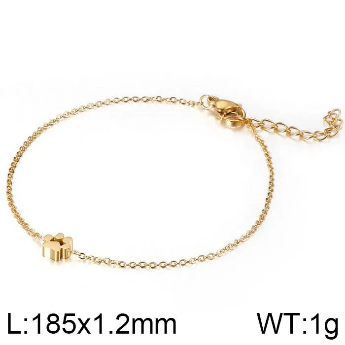 Wholesale Small Animal Paw Print Gold Plated Necklaces