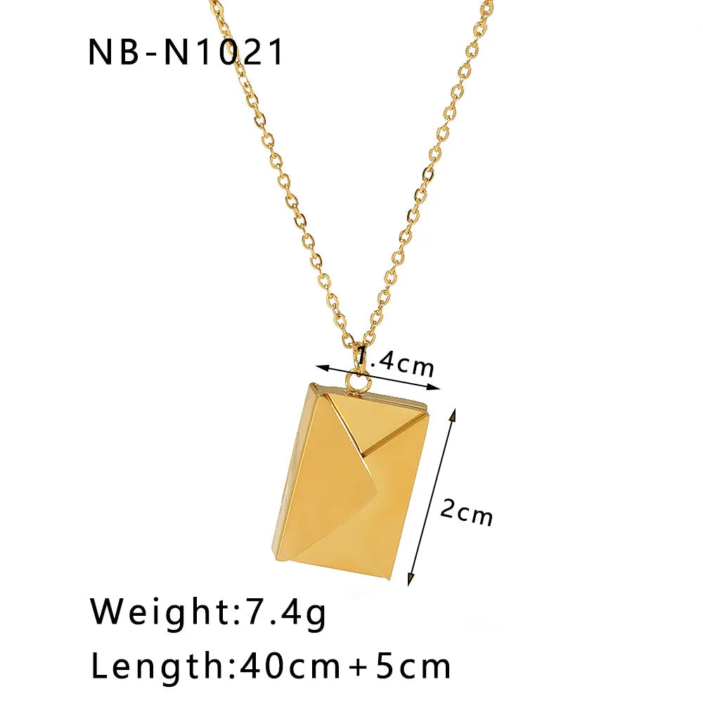 Wholesale Stainless Steel Couple Heart Book Necklaces