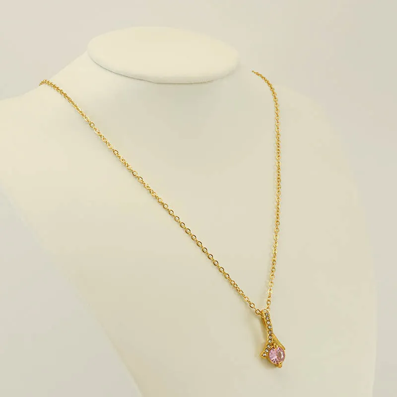 Wholesale Stainless Steel Diamond Inlaid Necklaces