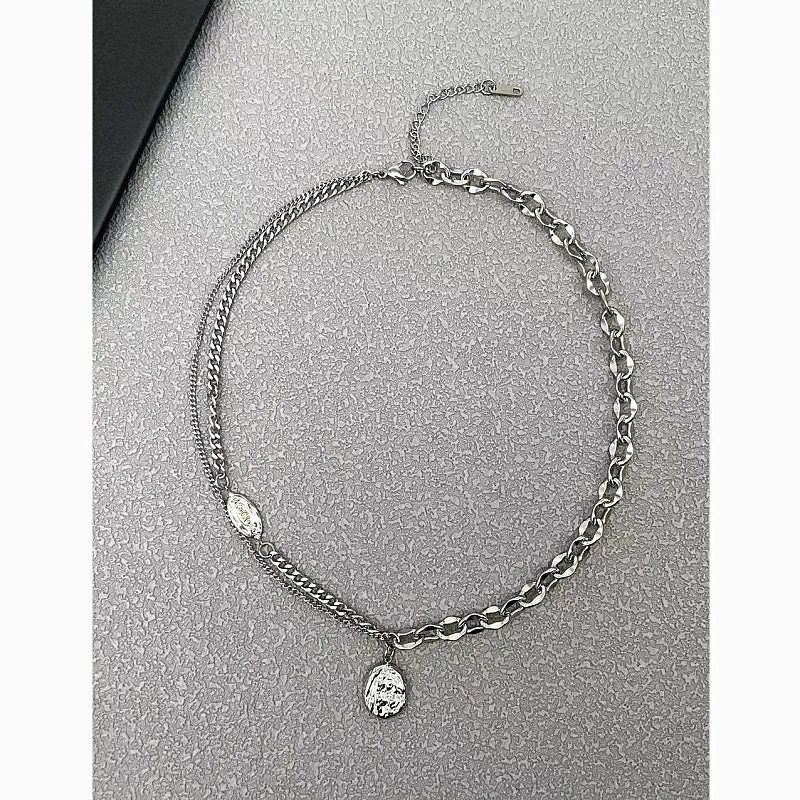 Wholesale Stainless Steel Double-layer Necklace light_wish_jewels