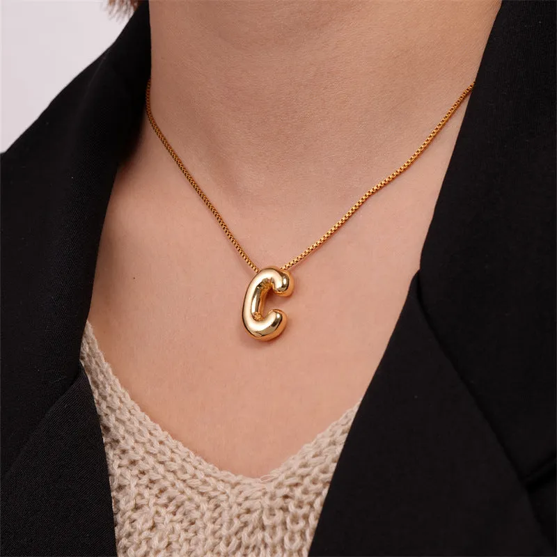 Wholesale Stainless Steel English Letter Necklaces