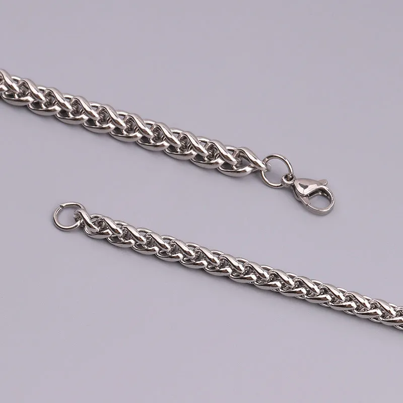 Wholesale Stainless Steel Keel Fashionable and Personalized Hip-hop Titanium Steel Bracelet