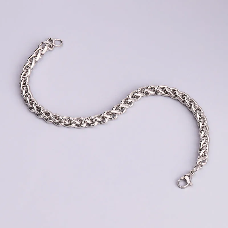 Wholesale Stainless Steel Keel Fashionable and Personalized Hip-hop Titanium Steel Bracelet
