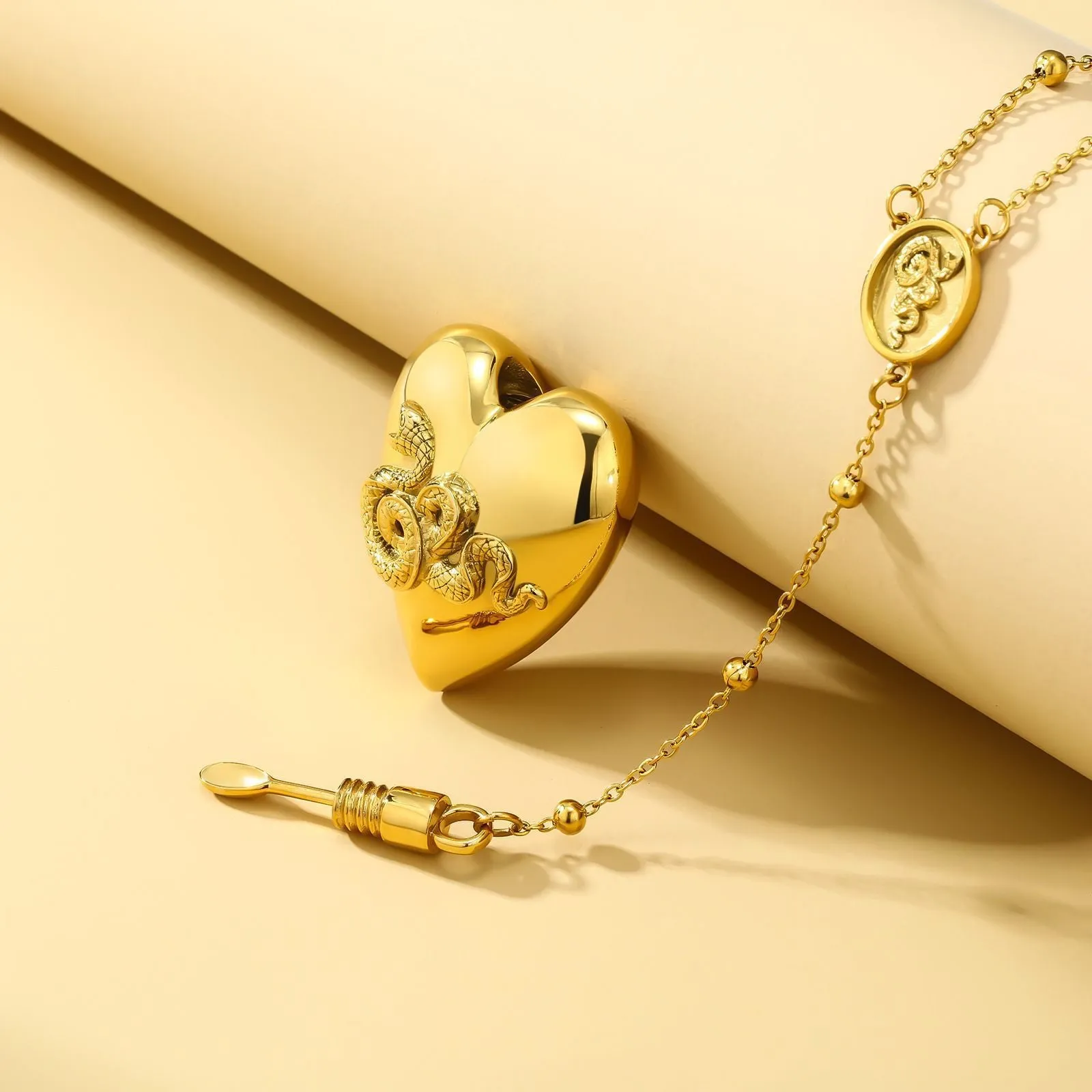 Wholesale Stainless Steel Love Urn Necklace Can Be Opened
