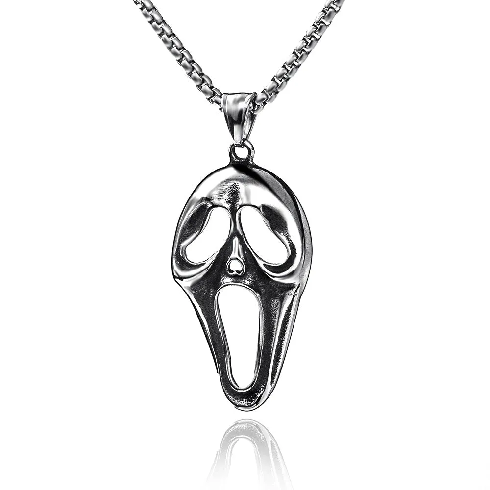 Wholesale Stainless Steel Pirate Double Ax Amulet Pendant Necklace