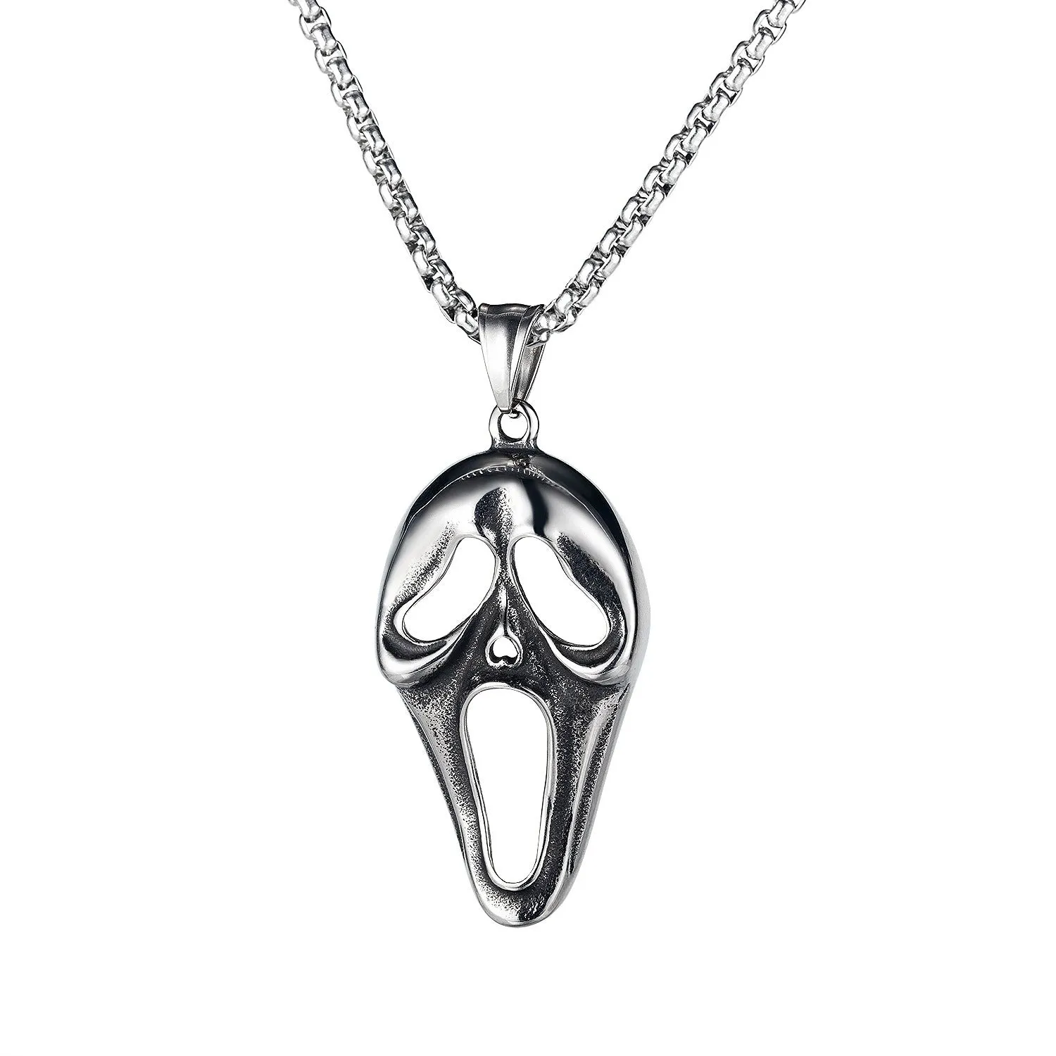 Wholesale Stainless Steel Pirate Double Ax Amulet Pendant Necklace
