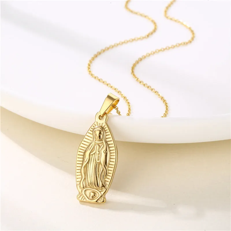 Wholesale Stainless Steel Sunflower Creative Necklace
