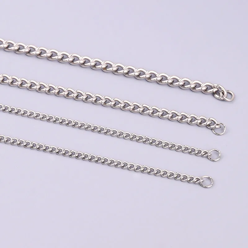 Wholesale Stainless Steel Titanium Steel Simple Twisted Chain DIY Titanium Steel Necklaces