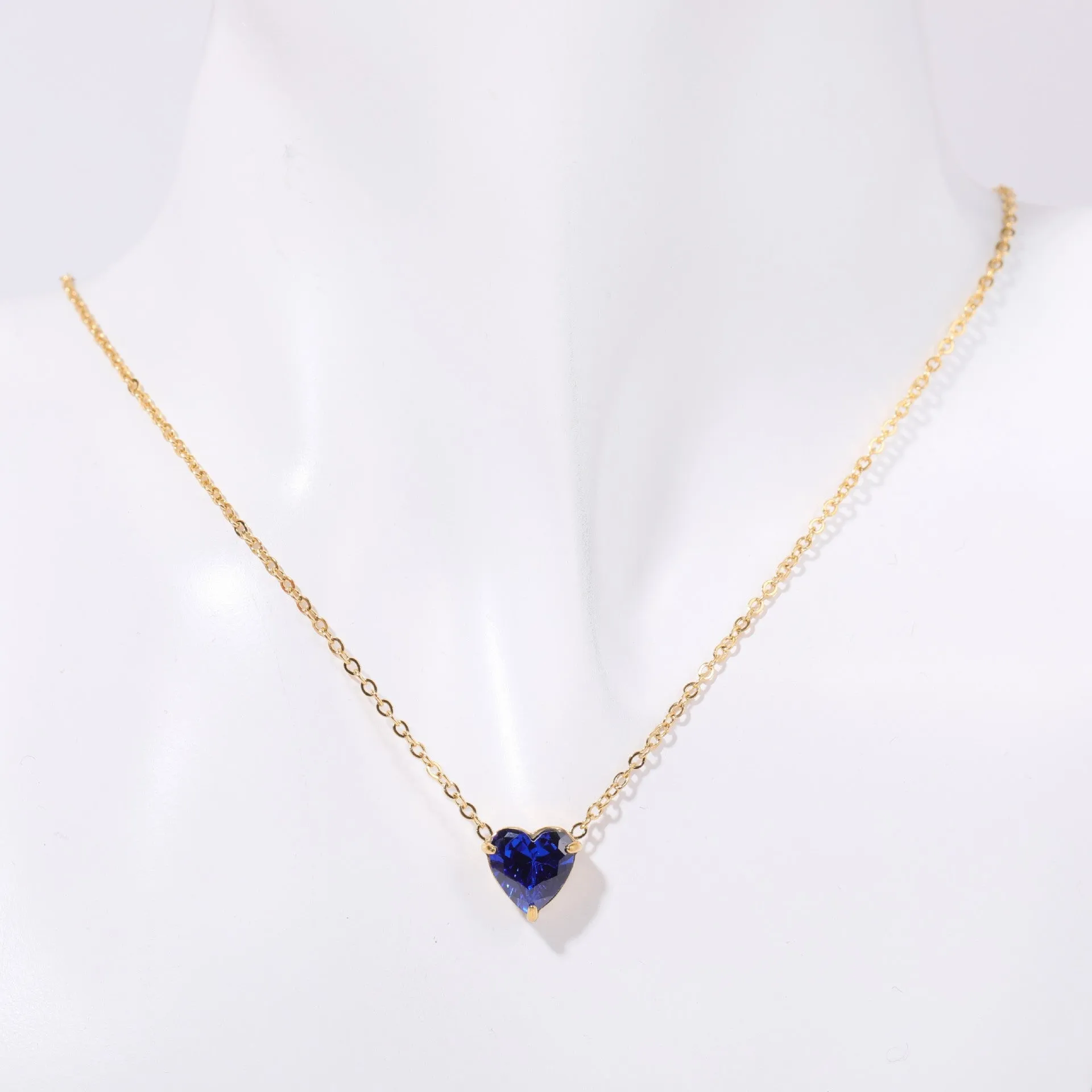 Wholesale Stainless Steel Twelve Birthday Stone Necklaces