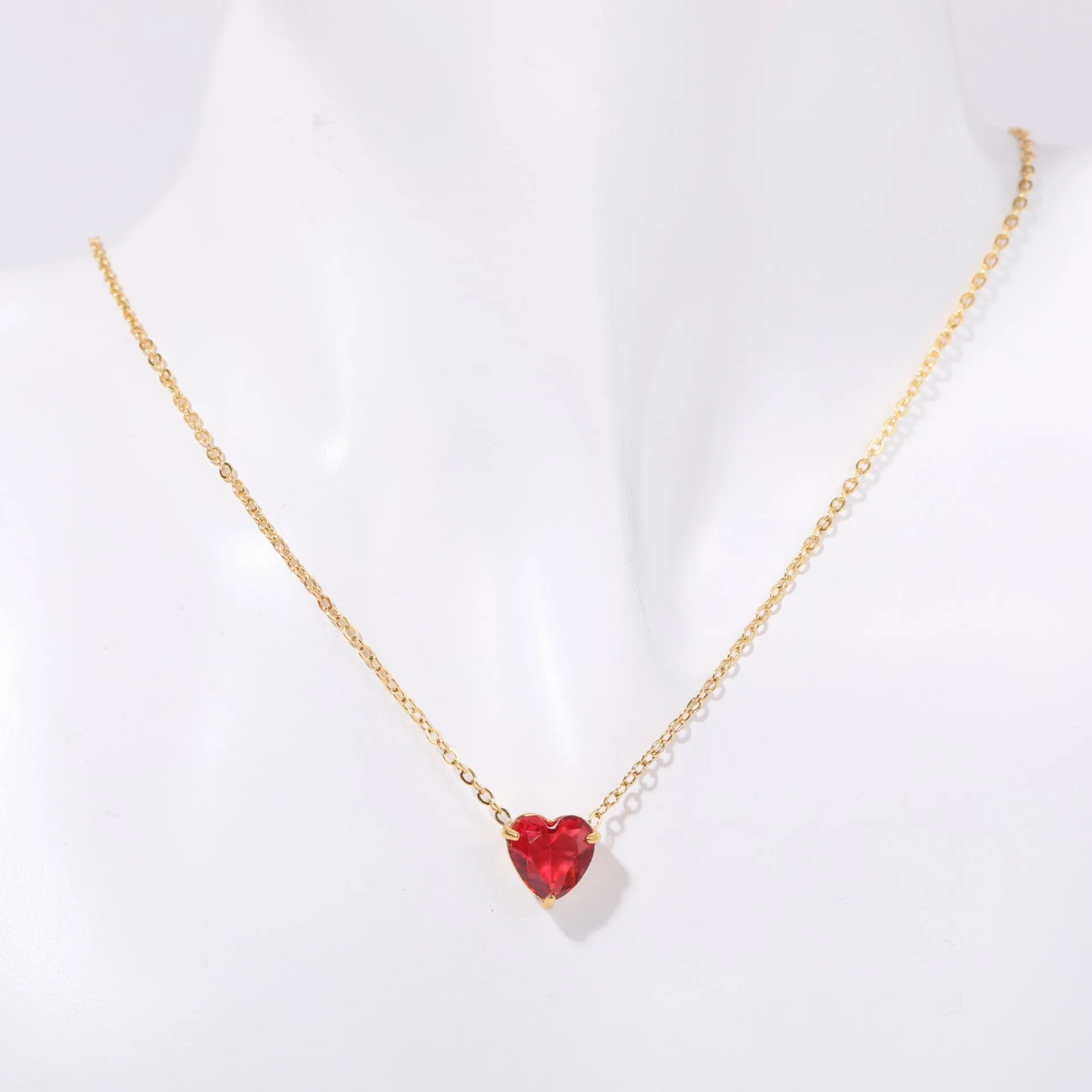 Wholesale Stainless Steel Twelve Birthday Stone Necklaces