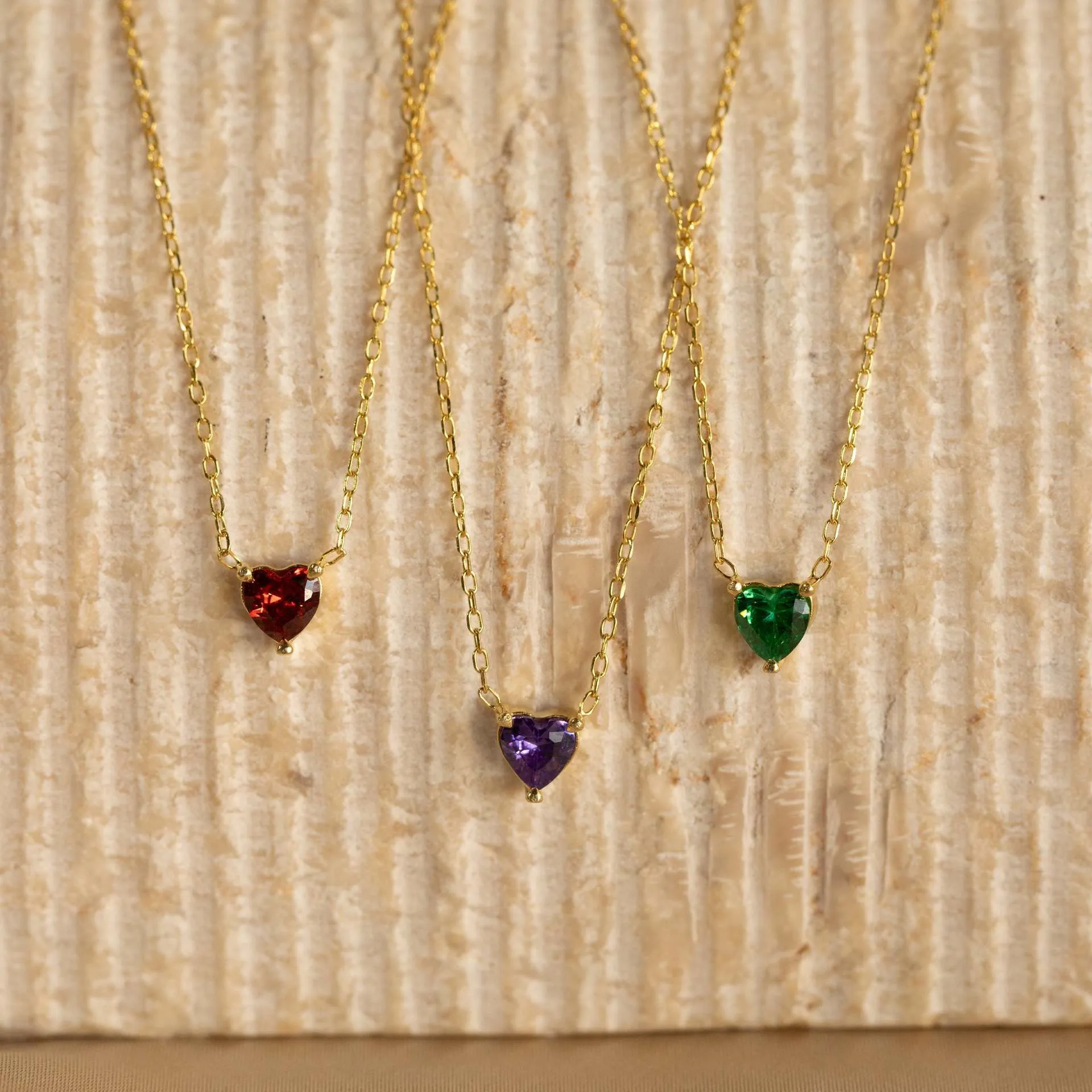 Wholesale Stainless Steel Twelve Birthday Stone Necklaces