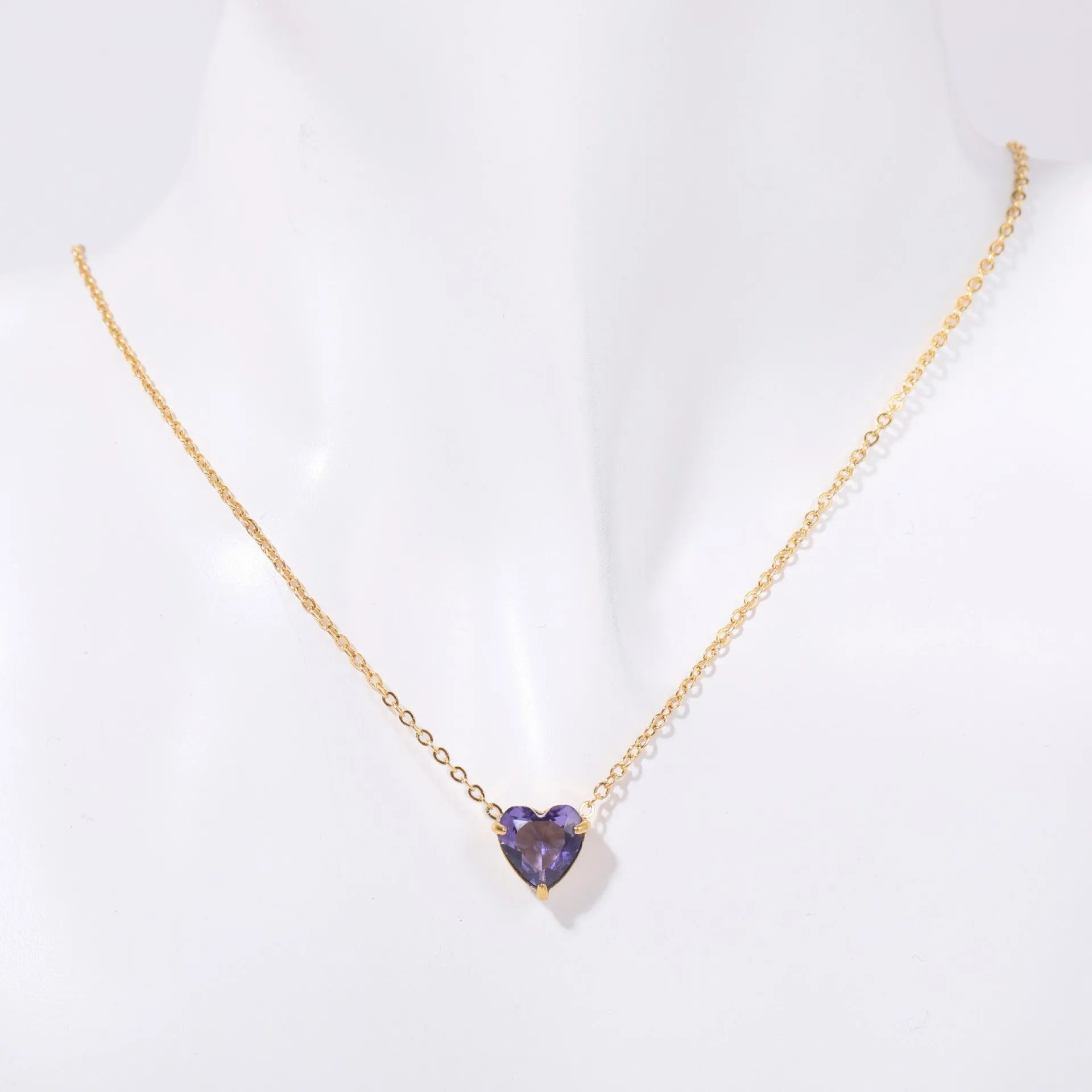 Wholesale Stainless Steel Twelve Birthday Stone Necklaces