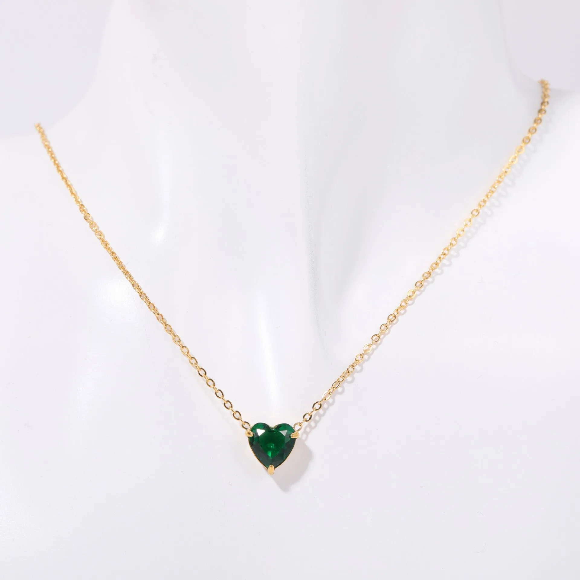 Wholesale Stainless Steel Twelve Birthday Stone Necklaces