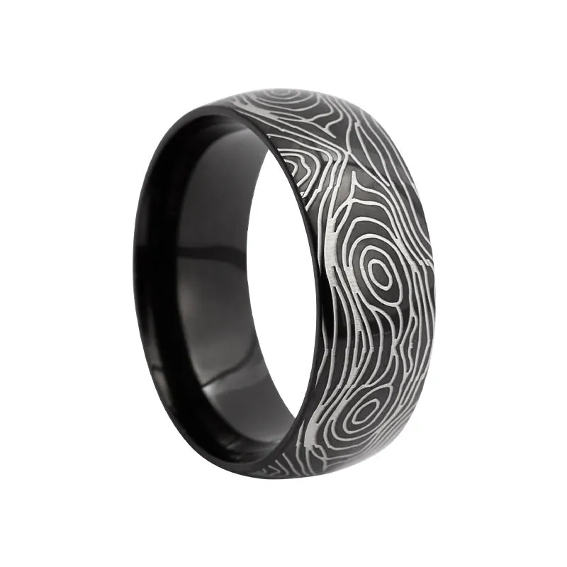 Wholesale Steel Pattern Annual Ring Pattern 6/8mm Inner and Outer Ball Ring