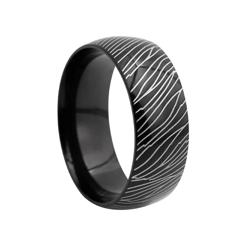 Wholesale Steel Pattern Annual Ring Pattern 6/8mm Inner and Outer Ball Ring