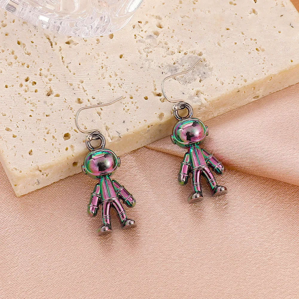 Wholesale Symphony Astronaut Alloy Earrings