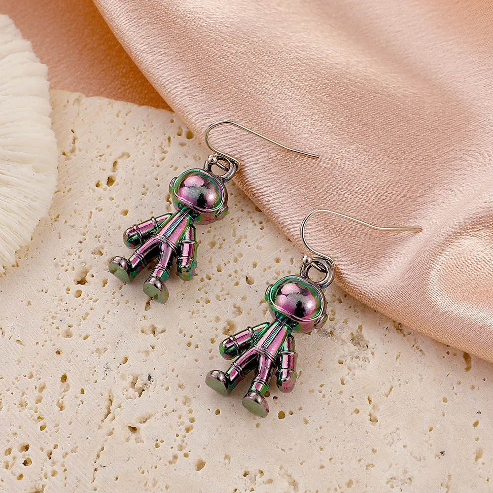Wholesale Symphony Astronaut Alloy Earrings