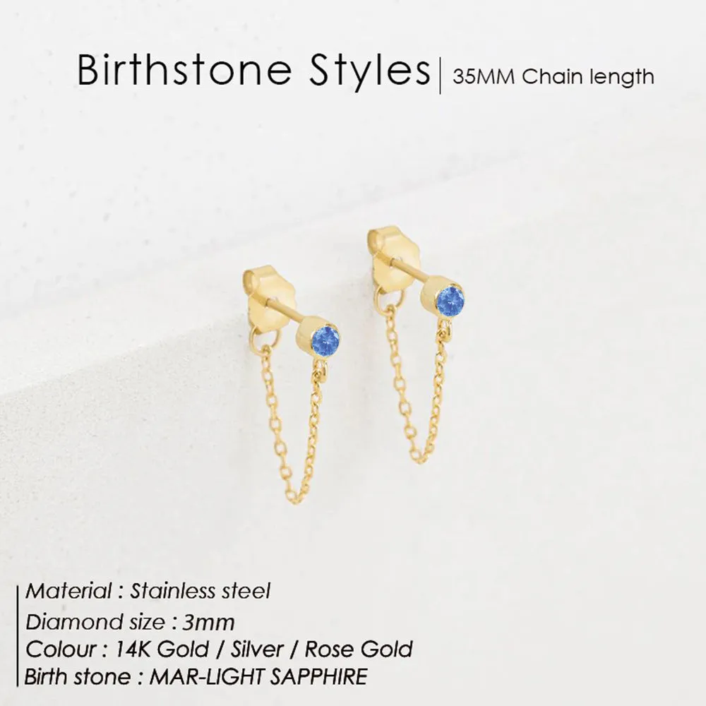 Wholesale Tassel Colored Stainless Steel Earrings