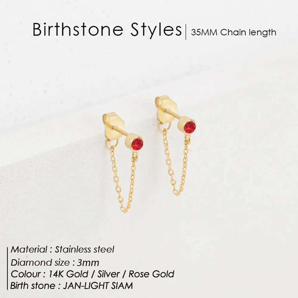 Wholesale Tassel Colored Stainless Steel Earrings