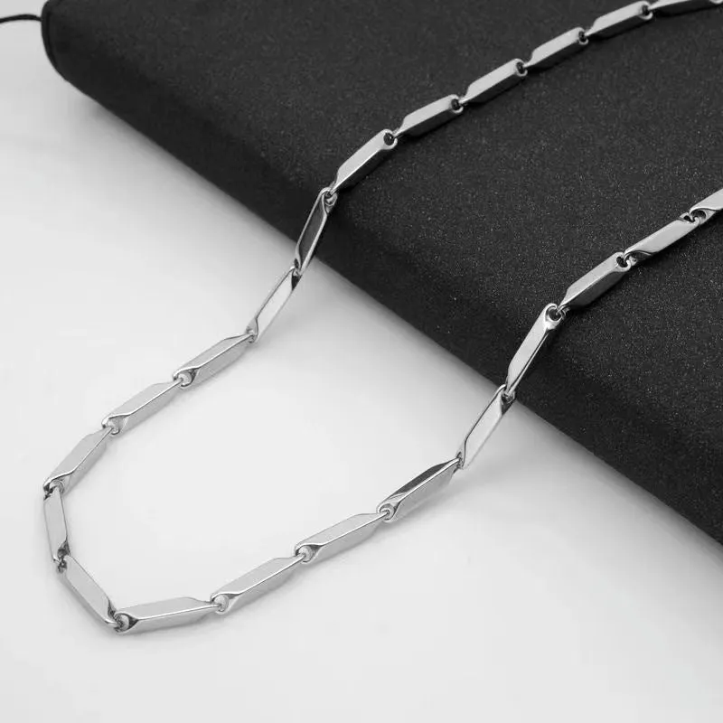Wholesale Titanium steel diamond chain melon seed chain
