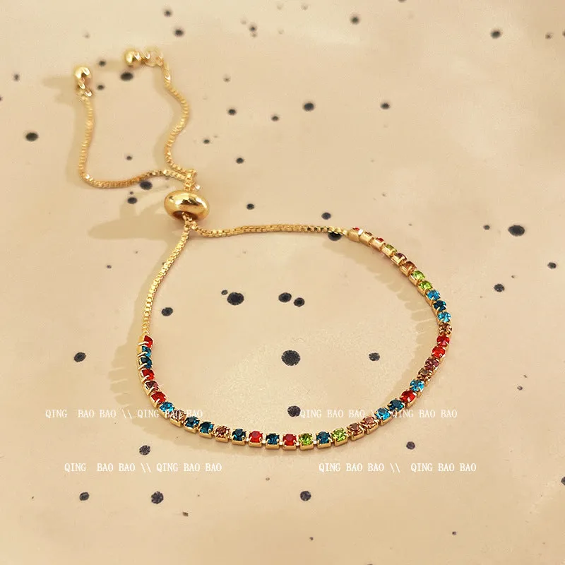 Wholesale titanium steel female niche all-match light luxury high-end lovers bracelet