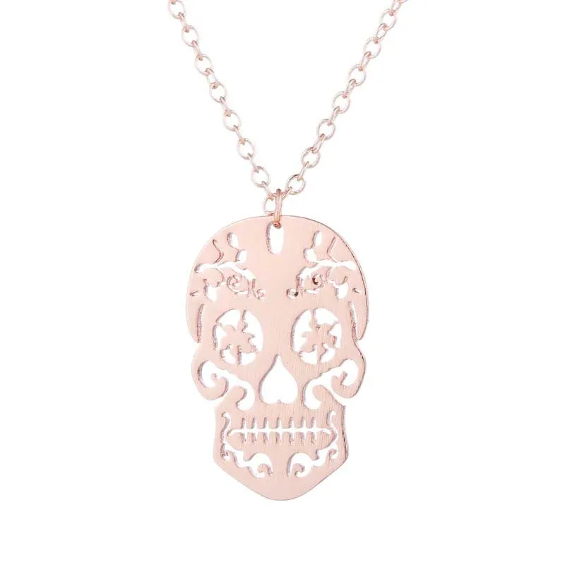 Wholesale Titanium Steel Pumpkin Ghost Necklace