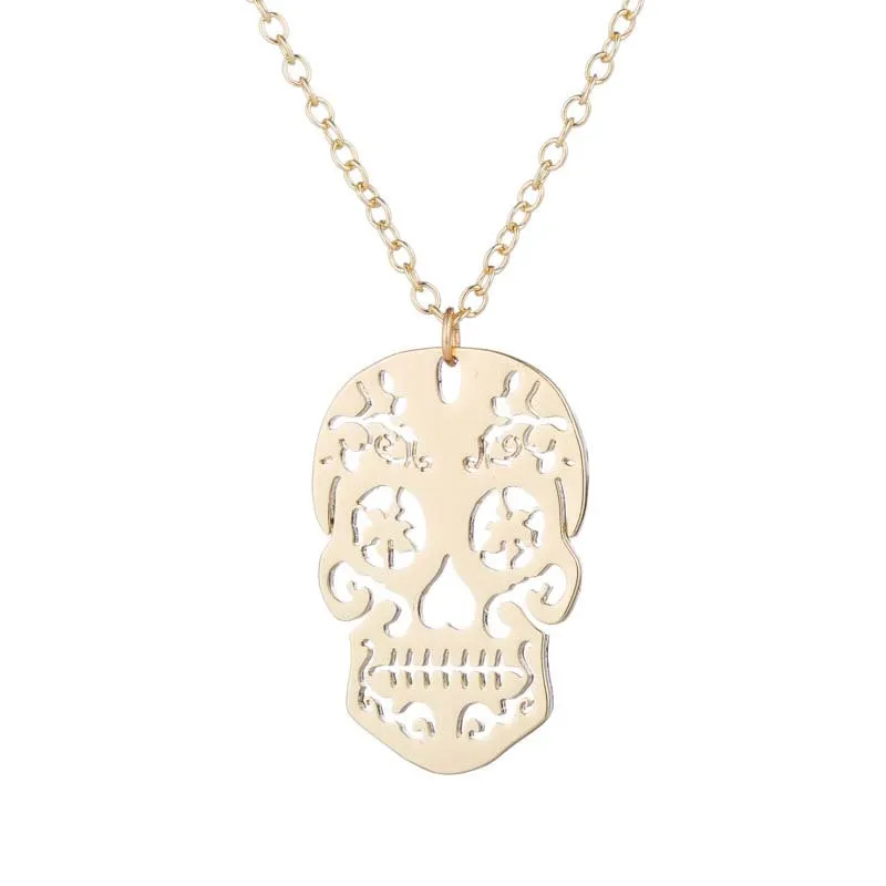 Wholesale Titanium Steel Pumpkin Ghost Necklace