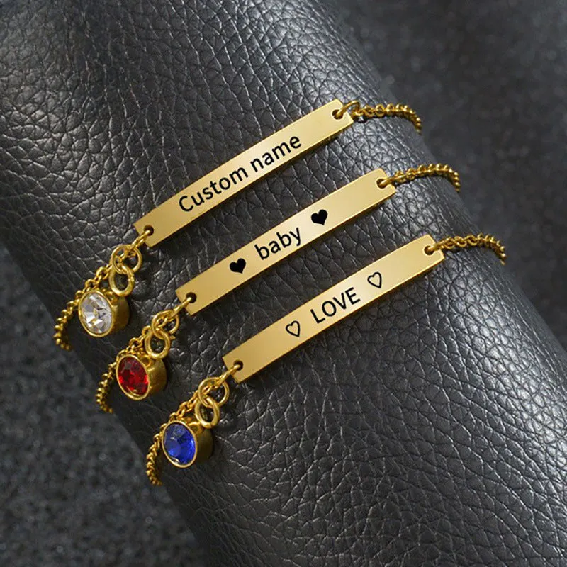 Wholesale Titanium Steel Smooth Curved Zirconia Bracelet light_wish_jewels