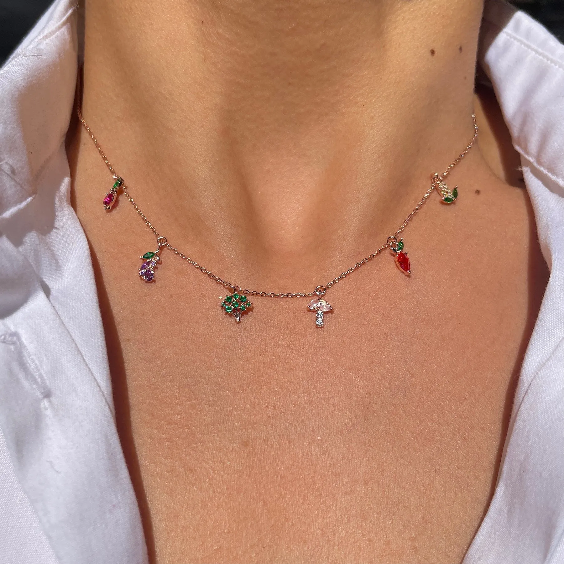 Wholesale Vegetable Copper Necklace