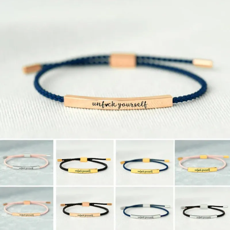 Wholesale Versatile Woven Lucky Titanium Steel Bracelets light_wish_jewels